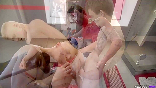Scott Finn Alex Tanner Switch from Laying Pipe to Ass Play on NextDoorRaw