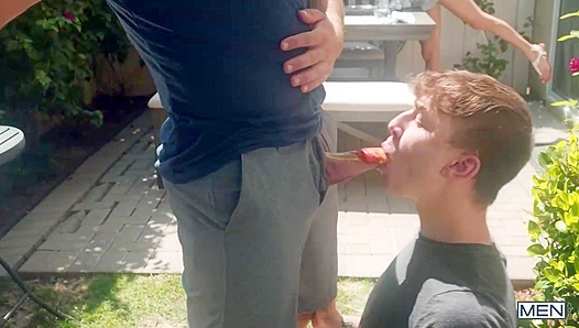 Zanders Hungry Hole Gags For Alexs Thick Cock As They Bury It Deep In Nature – DrillMyHole