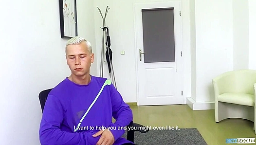 Young Blonde: Raw, Unbridled Thirst for Hard Desk Fucking – GayPorn69