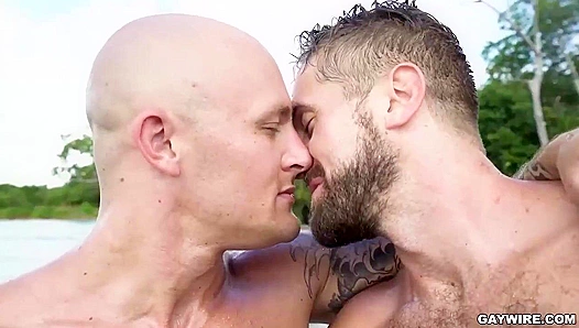 Wesley Woods Devours Trevor Lasters Thick Cock on Sunny Shores Before Pounding Raw –