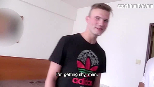Czech Hunter Trio Unleashes Raw Threesome Passion: Young Twinks Explore Each Others