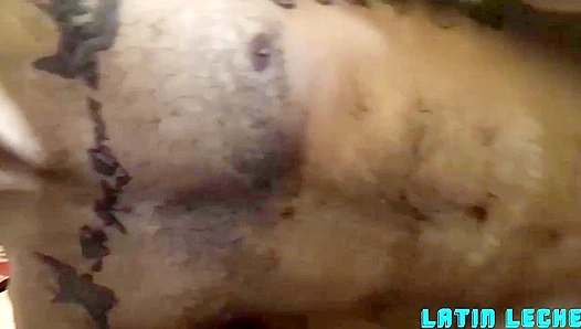 Passionate Latin Lover Devours Thick Cock in Hungry Deepthroat Bareback Threeway