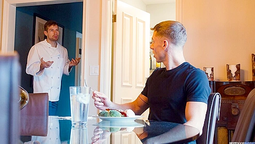 Neighborhood Naughty Flirt: Justins Sizzling Teasing Drives Chef David Wild with Lust –