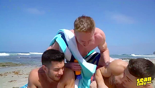 Steamy Bareback Threesome Frenzy: Lane Manny Jax Lose Control With Each Other – Hot Gay