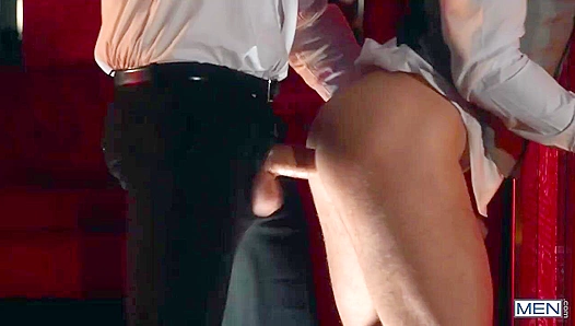Pierce Paris Squeals as Drew Dixon and Tyler Berg Pound Him Mercilessly in Steamy Club