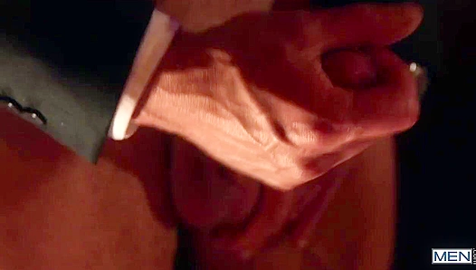 Pierce Paris Squeals as Drew Dixon and Tyler Berg Pound Him Mercilessly in Steamy Club