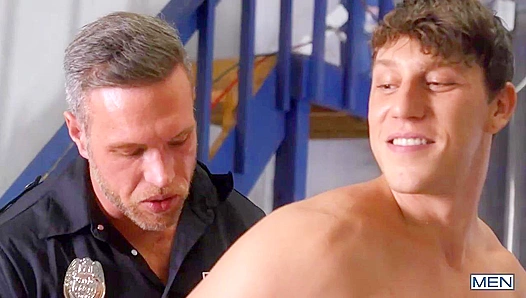 Officer Alex Takes Charge: Cuffing Pauls Tight Hole for a Rough Ride at GayPornHeat 18+