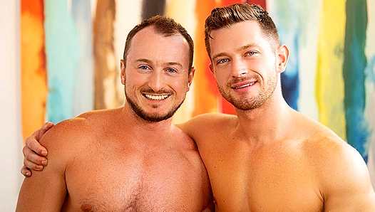 Braydens Ass Gets Hammered by Deacons Massive Dick in Lewd Pile Driver Position - GayXXX