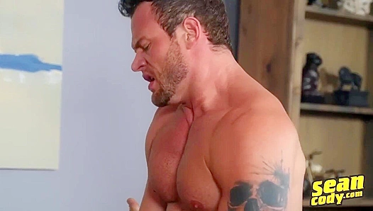 Jace Takes Seans Bareback Dick Raw: Dildo Play Turns to Hot Cock Threeway Action