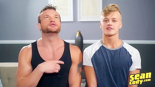 Jace Takes Seans Bareback Dick Raw: Dildo Play Turns to Hot Cock Threeway Action