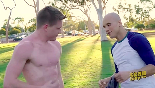 Rivals Turned Lovers: Barron Frankies Steamy Bareback Makeout on the Mats – SeanCody