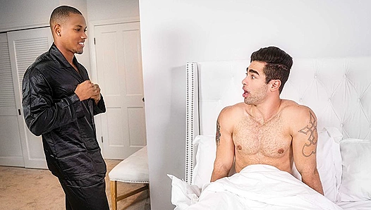 Lucas Leon Dominates Dominic Michaels in a Sizzling Kitchen Sex Romp