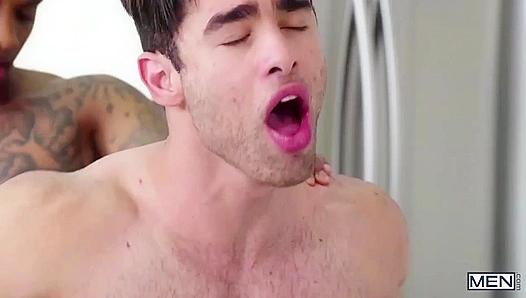 Lucas Leon Dominates Dominic Michaels in a Sizzling Kitchen Sex Romp