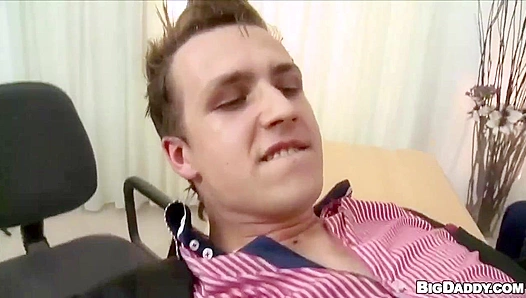 Georgios Hole Stretched Wide as Christians Massive Uncut Cock Pounds Him Deep in Raw
