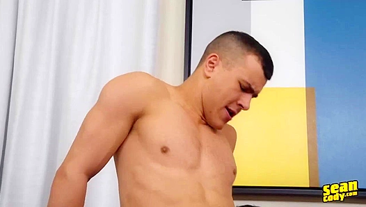 Sun-Kissed Bareback Beach Brawl: Randy Ayden Takes Sean Codys Raw Dickedness Under the