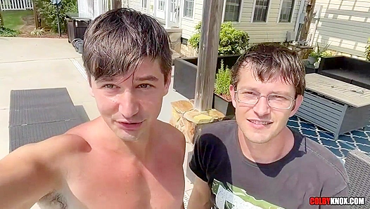 Finn August Worships Colby Knoxs Muscular Outdoor Endowment Raw and Unfiltered