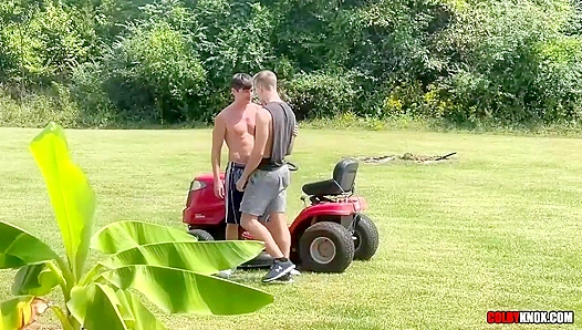 Finn August Worships Colby Knoxs Muscular Outdoor Endowment Raw and Unfiltered
