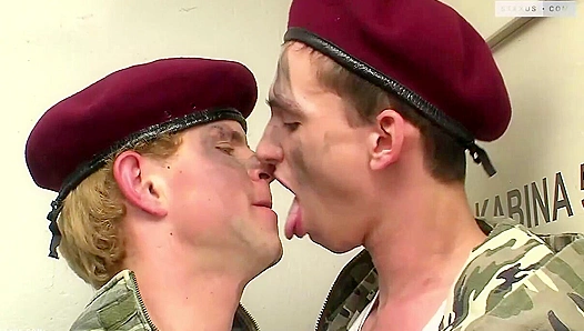 Raw Military Passion Ignites: Tony Rek Devours Best Friends Hard Cock