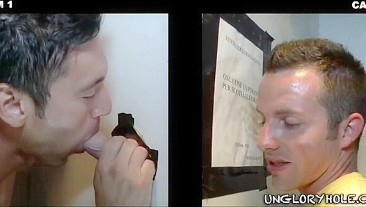 Raw and Raunchy Glory Hole Fun: Alexander, Travis, Cooper Let Loose