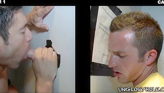 Raw and Raunchy Glory Hole Fun: Alexander, Travis, Cooper Let Loose