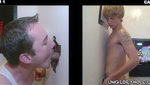 Steamy Glory Hole BJ Orgy: Tony, Chris Lose Control in Hot Oral Frenzy – GayPornHub 18+