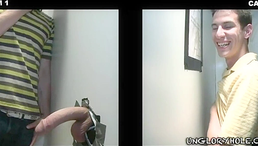Glory Hole Deepthroats: Ryan Mike Face-Fuck Each Other Through the Wall - Roxy Rogerz