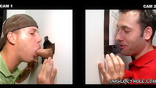 Tyler Hunt Gene Neeley Face-Fuck into Ecstasy through the Glory Hole – GayPornHeat