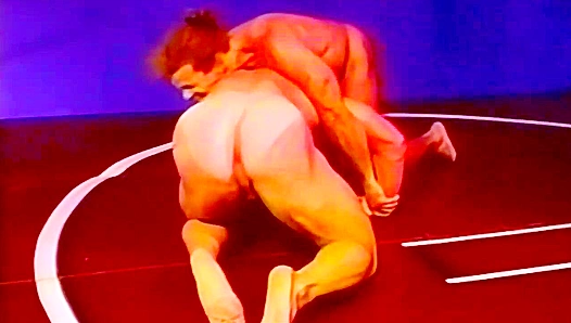 Muscular Showdown: Chris Dano Overpowers Rob Steele in Intense, Steamy Wrestling Match –