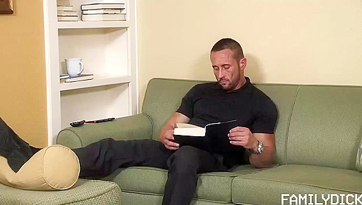 Liams Throat Conquers Myles Thick Stepdad Cock in Forbidden Taboo Threesome – 18+