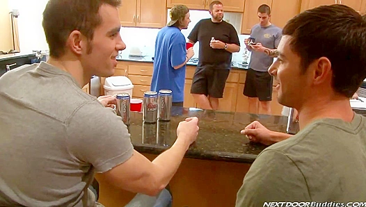 Neighborhood Naughty Boys Share Steamy Oral Sessions with Hung Hunk Patrick Rouge –