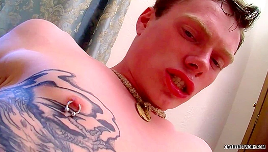 Aarons Pleasured Moans Fill the Room as He Swallows Thick Cock Deep – Bedroom 18+