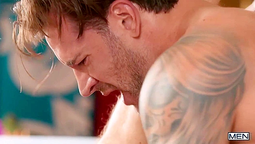 Papis Powerful Release Drenches Cole During Steamy Threesome – 18+