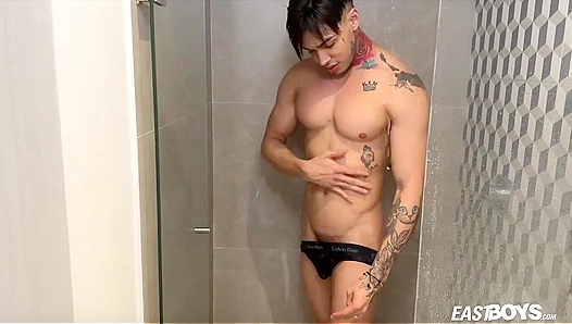 Jhon Connor Stretches Wide, Displays His Thick, Rigid Shaft – EastBoys 18+