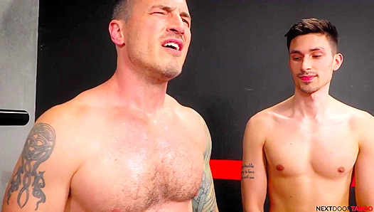 Neighborhood Rivalry Ignites: Derek Bolts Hairy Hole Enveloped by Kane Foxs Thick Shaft
