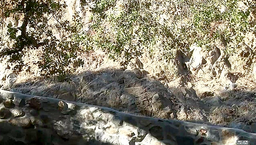 Marc Topher Get Down Dirty in Nature: Raw Outdoor Gay Sex