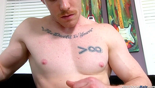 Neighborhood Heartthrob Unleashes Raw Lust, Thrusting Hands into Overdrive on Knees