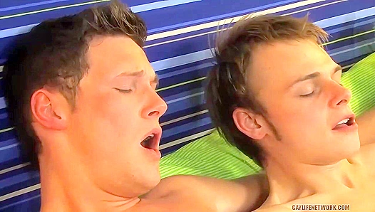 Sweat-Drenched Orgy: Cameron Skylars Raw, Musky Threeway Frenzy on LollipopTwinks