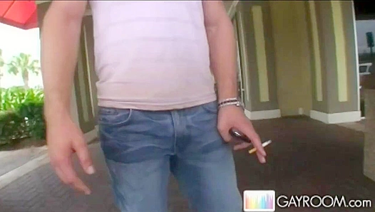 Bobbys Hung Stud Gets a Satisfying Stroke Alone