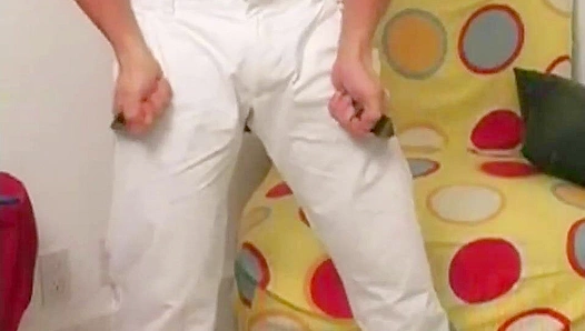 Peters Veiny Cock Swells with Need, Flesh Glistening as He Masturbates to Relief –