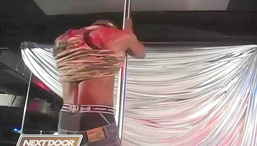 Neighborly Temptation: Phoenixs Hot Next Door Stud Moans Loudly Spying His Cum-Filled
