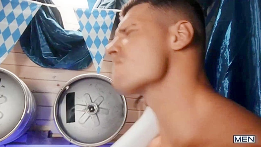 Oktoberfest Heat Rises: Malik Delgaty Goes Wild Under the Tent for a Steamy Gay Threesome