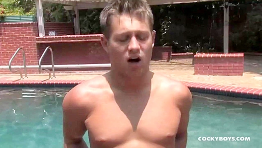 Sun-Kissed Submission: Bobby Clark Surrenders to MJ Taylors Poolside Pounding - CockyBoys