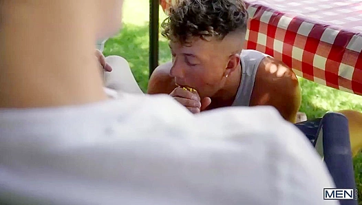 Fancy Fuckery Fills Felixs Tight Hole as Joey Mills Devours Him