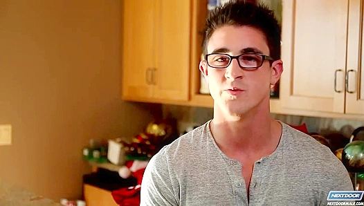 Naughty Nerds Desperate Load: Derrick Teases Neighbor into a Pulsating Orgasm –
