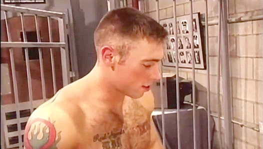 Vintage Prison Shower Rendezvous: Brock Penn Trent Atkins Steam Up the Cellblock for a