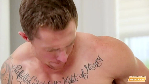 Neighborhood Threesome: James Huntsman, Markie More Pound Each Others Holes Deep –