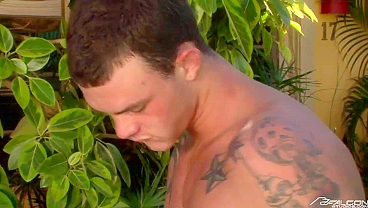 Scorching Poolside Threesome: Jake, Logan Cliff Engulfed in Brawny Heat – GayThreesomes