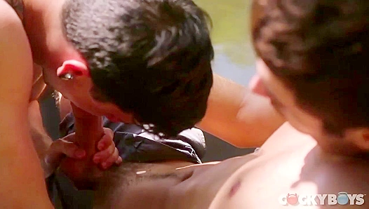 Dillon Rossi Powers Through Jake Bass with Deep, Ruthless Butt Strokes – CockyBoys