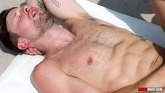 Raw Passion Ignites: Colby Chambers Drew Dixons Wild Bareback Threeway