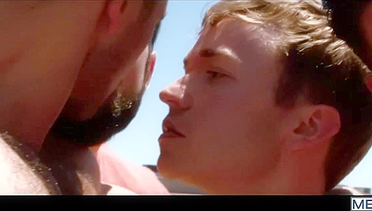 Sweaty, Shirtless Orgy: Darius Pounds Paddys Hung Hole – GayOrgyX 18+